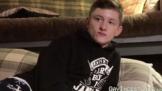 Perverted stepfather destroys young ass during raw bang