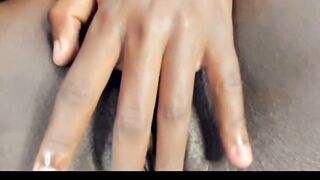 Hot Ebony masturbates with Lovense Lush Vibrator