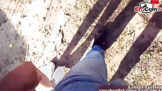 Slim 18yo german Teenie pick up at the street for