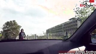 Slim 18yo german Teenie pick up at the street for