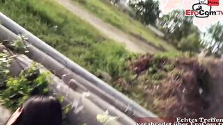Slim 18yo german Teenie pick up at the street for