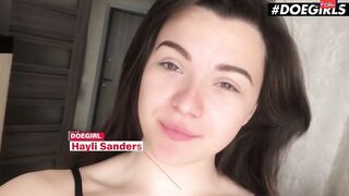 Doegirls - Hayli Sanders goddess Big Ass Ukrainian 19 Yo Homemade Toy Masturbation In Quarantine With