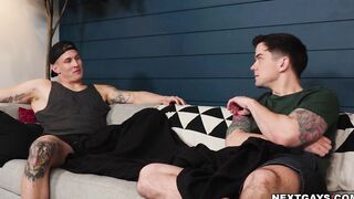 Step brothers Dakota Payne and Brock have anal sex