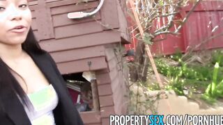 PropertySex - Rookie Real Estate Agent Fucks at Open House