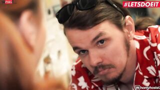 HornyHostel - Daphne Klyde Charming Ukrainian Barely Legal has Wild Sex with Hotel