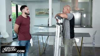 Lucky Stud Pounds Long Hooters Latina Aunty While Her Husband Is Not Watching
