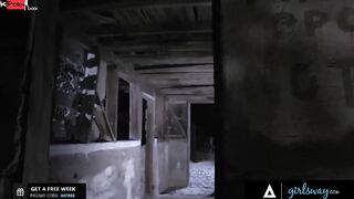 GIRLSWAY Thirsty Huntress Nailed The Huge Tits Droids Alexis Fawx And Abigail Mac Into The Wastelands