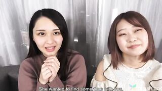 Freaky lounge girls, Mio Yoshikawa and Asuka Suzumura in a lesbo show