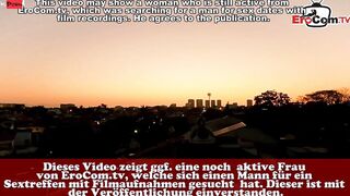Petite german MILF have a real facial date into holiday