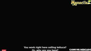 CARNE DEL MERCADO Evelin Suarez Tries On Web Webcam Logan's Banana