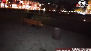 Real German point of view Date with a natural dark haired skank