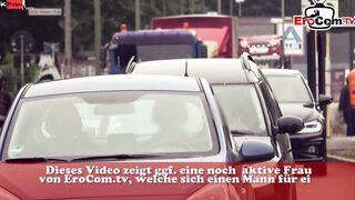 German Fake Agent pick up a slim dark haired Eighteen for outside Sex