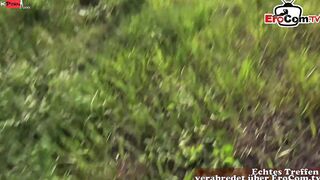 German Fake Agent pick up a slim dark haired Eighteen for outside Sex