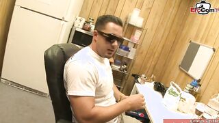 Dark Hair with natural titties picked up from a gigantic penis