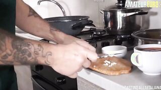 CASTINGALLAITALIANA - Huge Melons Italian milf Mila Ramos Rough Anal Fucking before Dinner - AMATEUREURO