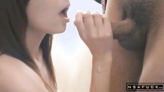 Romantic Wet Blowjob with Big Dick and