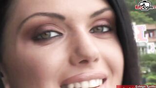 Private anal Gang Bang with a skinny black haired hoe