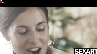 View this huge tit star suck and banged!! her GF's long cock