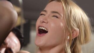 Ivi Rein is dressed to impress for Raul Costa. She struts out of the bedroom in a bedazzled bra and
