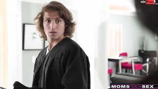 Bae Stepmom MILF Jamie Vine Takes Care Of Stepsons Boner