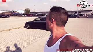 Outdoors Plowed Date with a dark haired German bimbo