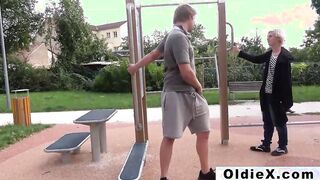 Stuffing their older wet holes