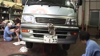 Japanese busty hot Milf has rough group sex