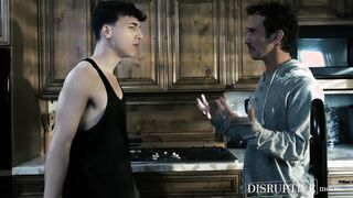 College twink Troye Jacobs deepthroats hairy stepuncle Greg McKeons cock