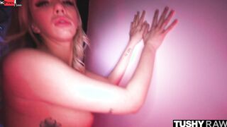 TUSHYRAW Anal-hungry Goddess Blonde loves ride penis