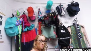 Busty milf Crystal Clark caught stealing