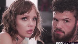 Horny couple sucked shemales big cock