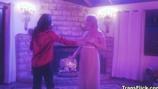 Lucy and Maddy turns the intimate dance to steamy sex
