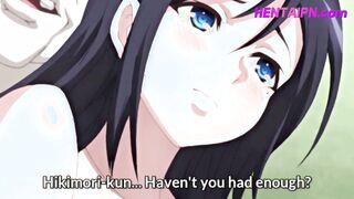 Huge-Breasted Anime Widow Aunt XXX Home Guard
