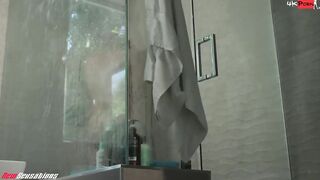 New Sensations - Step Sis Getting Horny Spying on Her Gigantic Dick Brother in The Shower