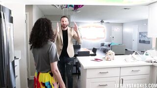 Step daughter blowjob me while we celebrate mothers day