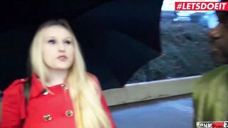BUMSBUS - Gigantic Melons Onlyfan Angel Wicky Getting Gigantic Ebony Dick In Her Cunt - LETSDOEIT