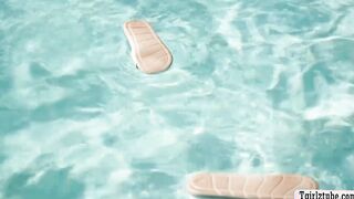 Shemale life guard analed by handsome dude