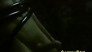 Young twink fingered by tentacled while furry masturbates