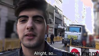 Handsome latino receives bare cock in asshole before dineros