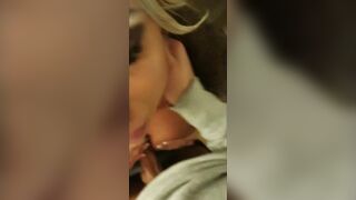 huge jugs Caught into the Elevator