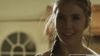 Big tits pornstar Lena Paul pounded after sensual blowjob