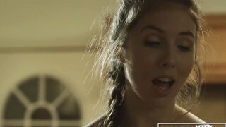Big tits pornstar Lena Paul pounded after sensual blowjob