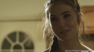 Big tits pornstar Lena Paul pounded after sensual blowjob
