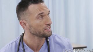 Janitor Argos Santini fucks doctor Colby Tucker in hospital