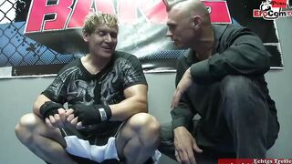 Chubby dark hair bimbo with gigantic titted fucks with a fighter