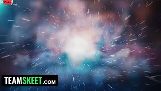 TeamSkeet - Turned On Stud Getting His Oiled Up Big Titties Christmas Dream Cum True