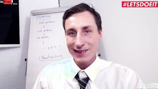 Bums Buero - Big Hooters Schoolgirl Getting Banged! By Her English Teacher