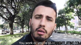 Straight latino breeding for money before POV facial