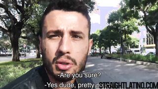 Straight latino breeding for money before POV facial