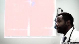 Black doctor anal fucks a busty patient